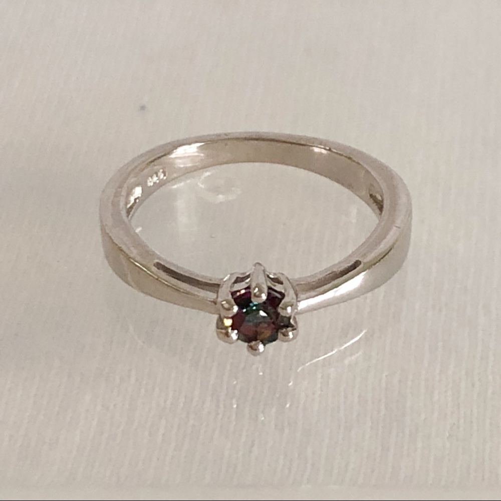 925 Sterling Silver Mystic Fire Topaz Ring